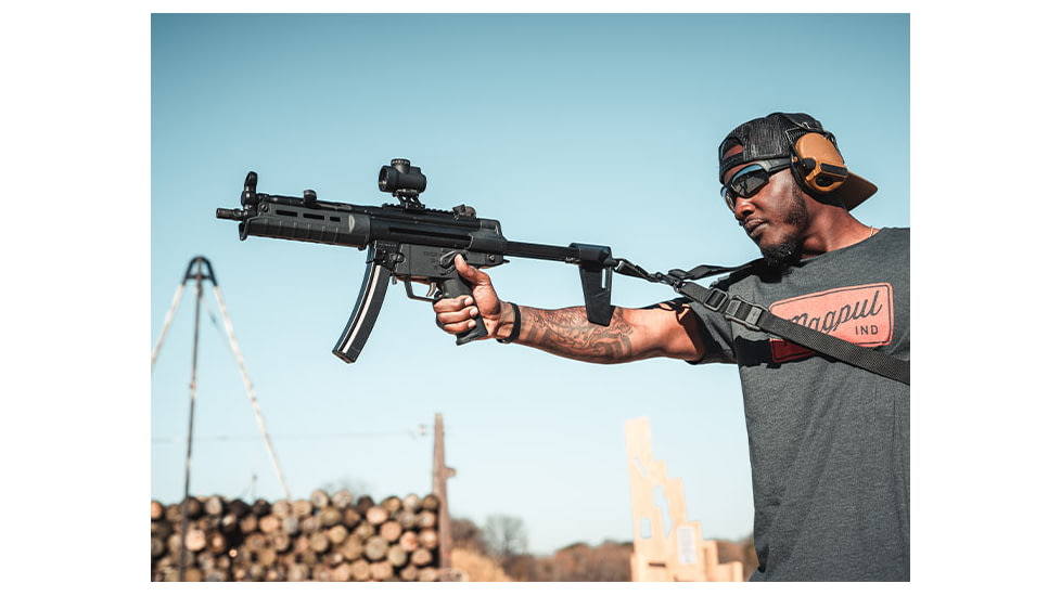 Magpul Industries MP BSL Arm Brace for HK94/MP5, Adjustable, Black, MAG1072