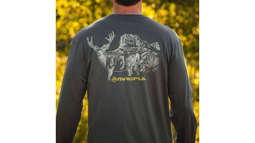 Magpul Industries Muley Long Sleeve Shirt - Mens, Charcoal Gray, Medium, MAG1233-010-M