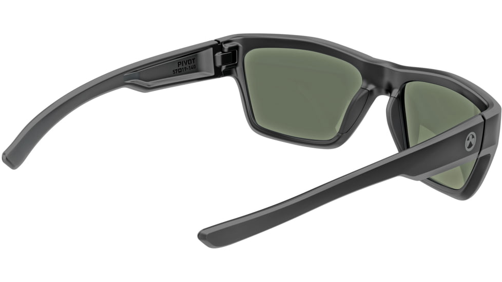 Magpul Industries Pivot Shooting Glasses, Black Frame, Gray/Green Lens, MAG1128-1-001-1900