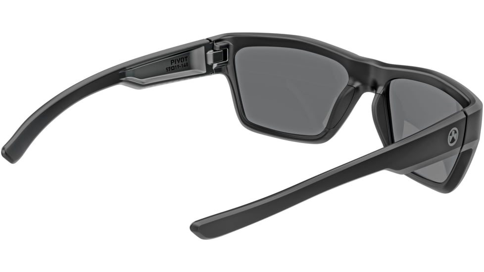 Magpul Industries Pivot Shooting Glasses, Black Frame, Gray Lens, MAG1128-0-001-1100