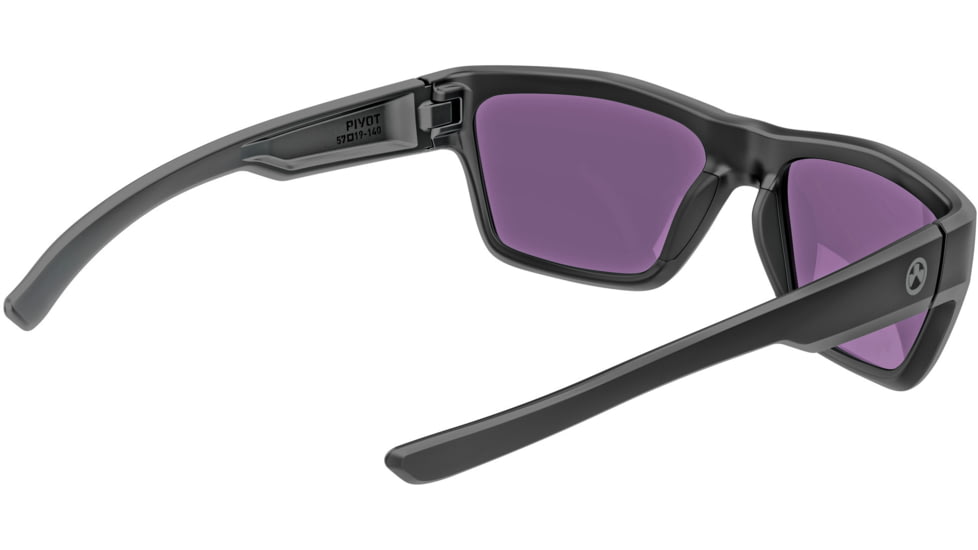 Magpul Industries Pivot Shooting Glasses, Black Frame, Violet Lens/Green Mirror, MAG1128-1-001-4050