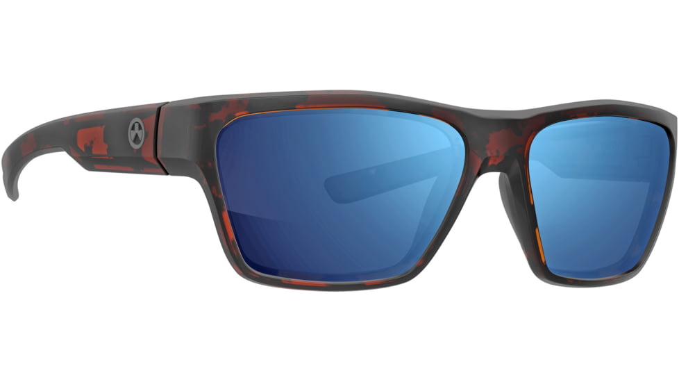 Magpul Industries Pivot Shooting Glasses, Tortoise Frame, Bronze Lens/Blue Mirror, MAG1128-1-204-2020