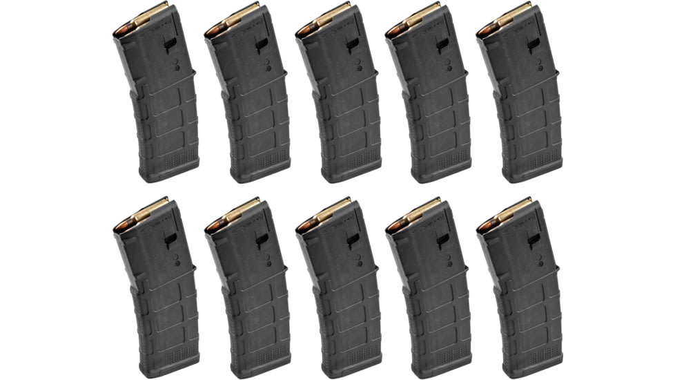 Magpul Industries PMAG 10/30 AR/M4 GEN M3 Rifle Magazine, 10 Round, 5.56x45, Black, 10-pack
