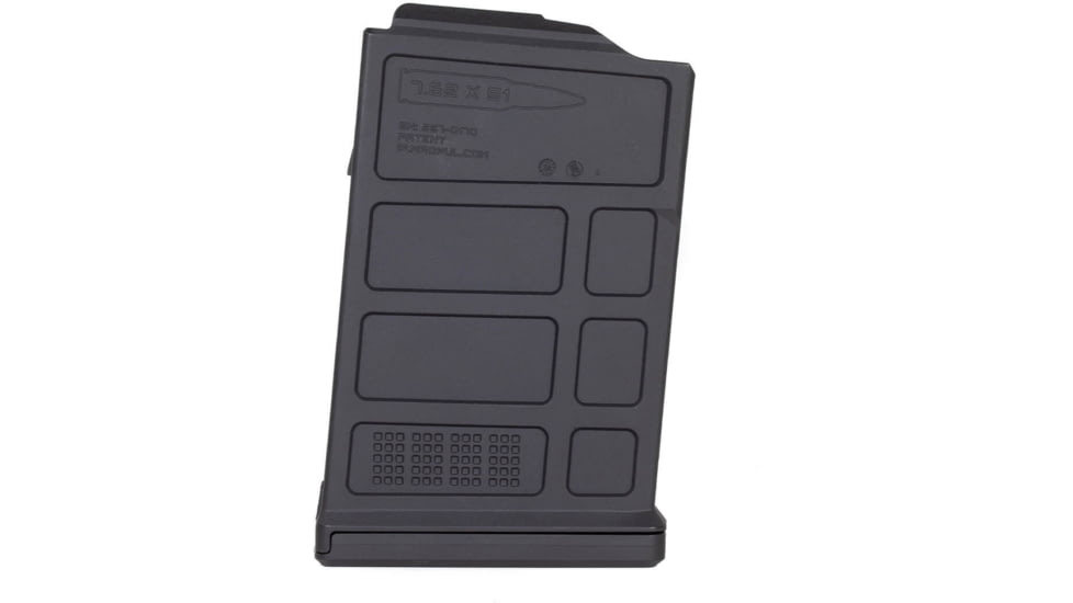 Magpul Industries PMAG 10 7.62 AC - AICS Short Action 7.62X51mm NATO, Black MAG579-BLK