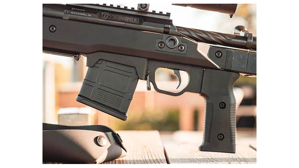 Magpul Industries PMAG 5.56x45mm AC AICS Short Action Rifle Magazine, 10 Rounds, Black, MAG1100-BLK