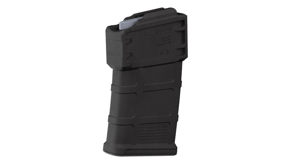 Magpul Industries PMAG 5.56x45mm AC AICS Short Action Rifle Magazine, 10 Rounds, Black, MAG1100-BLK
