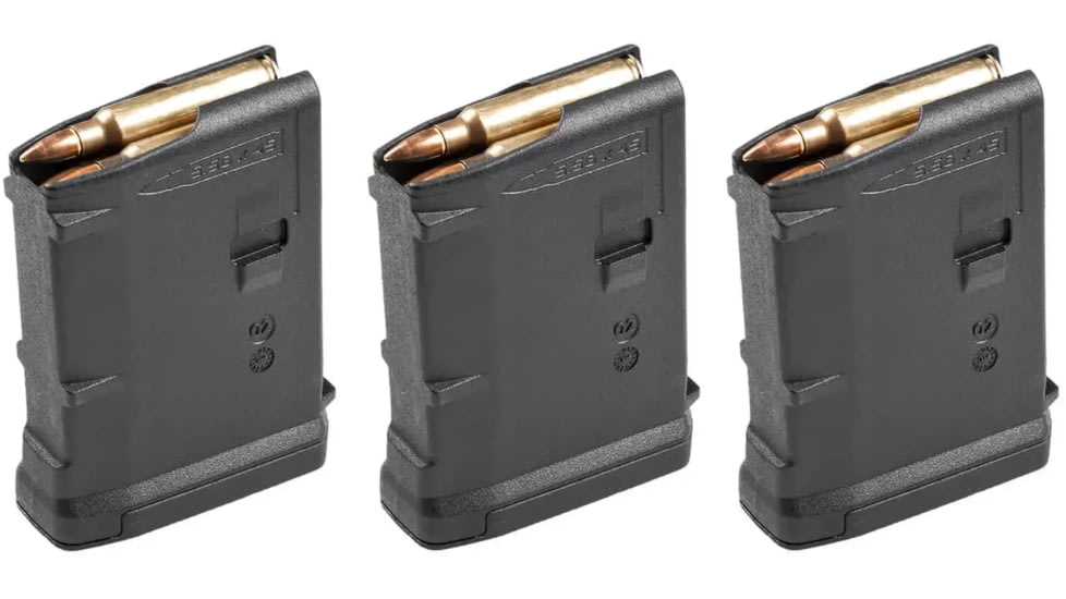 Magpul Industries PMAG 10 GEN M3 Magazine, AR-15/M4, .223/5.56, 10-Round, Black, 3-pack, MAG559-BLK