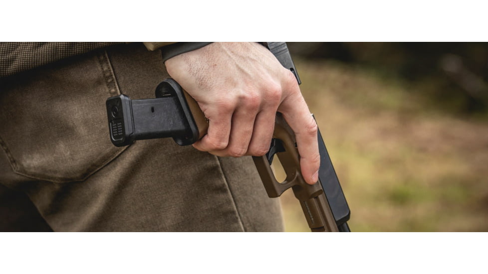 Magpul Industries PMAG 21 GL9 Glock, 9mm Luger, 27 Round Rifle Magazine, Black, 1 Pack, MAG662-BLK-27RD