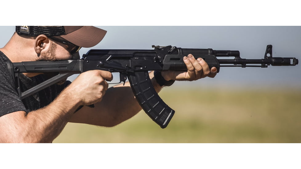 Magpul Industries PMAG 30 AK/AKM MOE, AK-47, 7.62x39mm, 30 Round Rifle Magazine, Black, 1 Pack, MAG572-BLK-30RD