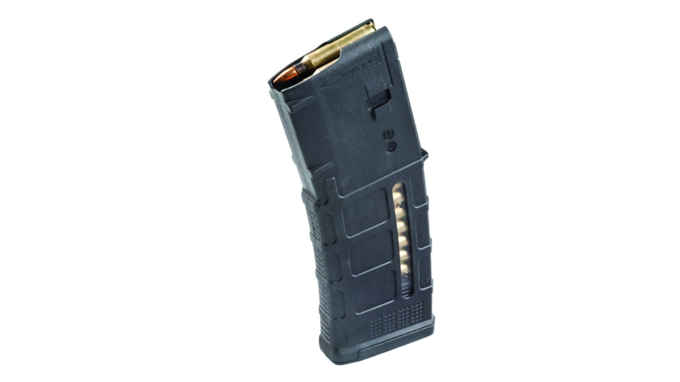 Magpul Industries PMAG 30 Gen M3 Window AR-15/M4 5.56x45 NATO/.223 Remington, 30 Round Rifle Magazine, Black, 1 Pack, NSN MAG556-BLK 1005-01-615-5169, MAG556-BLK-30RD