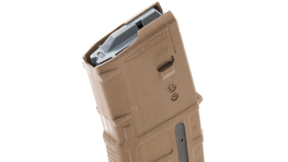 Magpul Industries PMAG 30 Gen M3 Window AR-15/M4 5.56x45 NATO/.223 Remington, 30 Round Rifle Magazine, Medium Coyote Tan 1 Pack, NSN MAG556-MCT 1005-01-659-7086, MAG556-MCT-30RD