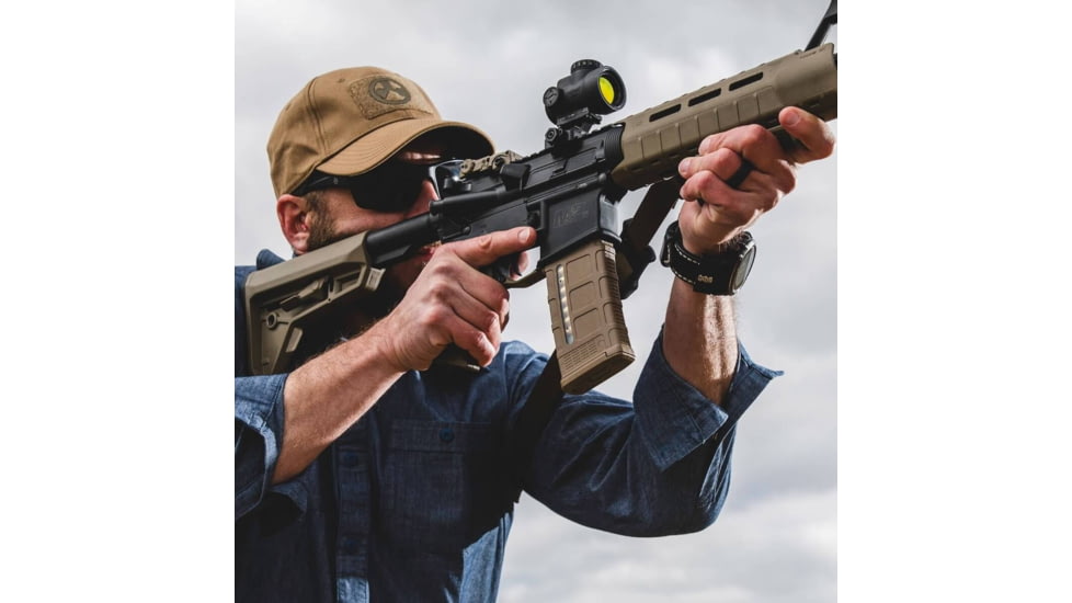 Magpul Industries PMAG 30 Gen M3 Window AR-15/M4 5.56x45 NATO/.223 Remington, 30 Round Rifle Magazine, Medium Coyote Tan 1 Pack, NSN MAG556-MCT 1005-01-659-7086, MAG556-MCT-30RD