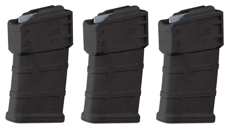 Magpul Industries PMAG 5.56x45mm AC AICS Short Action Rifle Magazine, 10 Rounds, 3-Pack