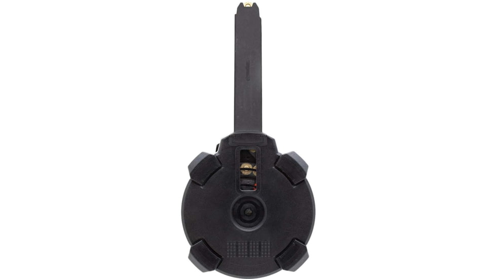 Magpul Industries PMAG D-50 GL9 Glock, 9mm Luger, 50 Round Rifle Magazine, Black, 1 Pack, MAG1033-BLK-50RD