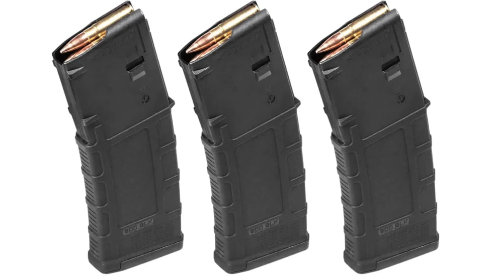 Magpul Industries PMAG GEN M3 AR-15 .300 Blackout 30 Round Rifle Magazine, 3-Pack, MAG800-BLK-KIT1