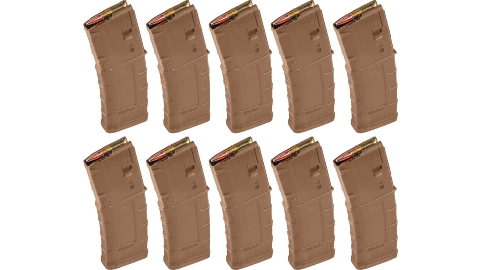 Magpul Industries PMAG GEN M3 AR-15 .300 Blackout 30 Round Rifle Magazine, Medium Coyote Tan, 10-Pack