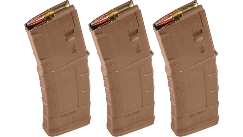 Magpul Industries PMAG GEN M3 AR-15 .300 Blackout 30 Round Rifle Magazine, Medium Coyote Tan, 3-Pack