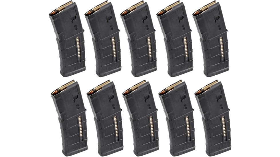 Magpul Industries PMAG GEN M3 AR-15/M16/M4 .223 Rem/5.56x45mm NATO, Black, 10-Pack