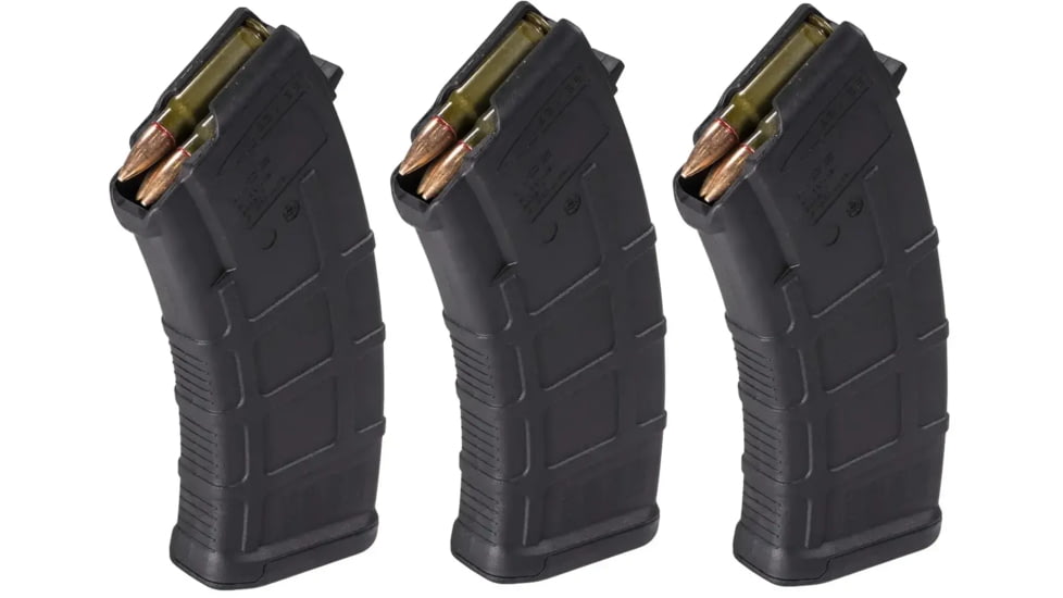 Magpul Industries PMAG MOE AK-Platform/AKM Rifle Magazine, 7.62x39mm, 20 Round, Black, 3 Pack