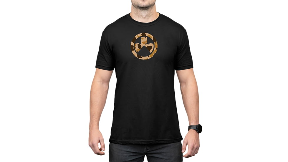 Magpul Industries Raider Camo Icon CVC Graphic T-Shirts - Men's, Black Cotton/Polyester Short Sleeve, 2XL, MAG1527-001-2XL