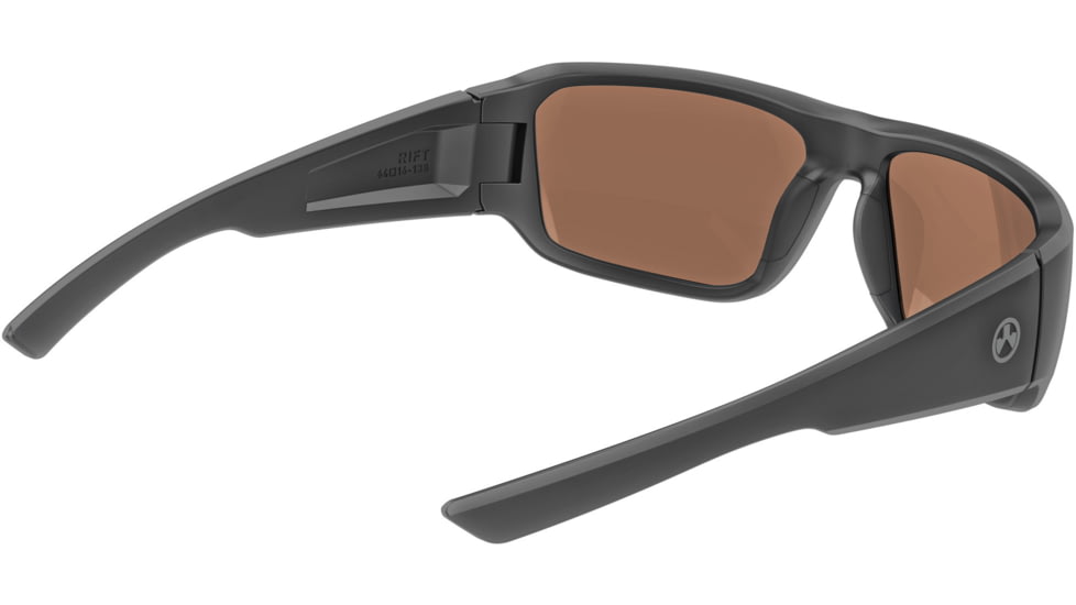 Magpul Industries Rift Shooting Glasses, Black Frame, Bronze Lens/Blue Mirror, MAG1126-1-001-2020