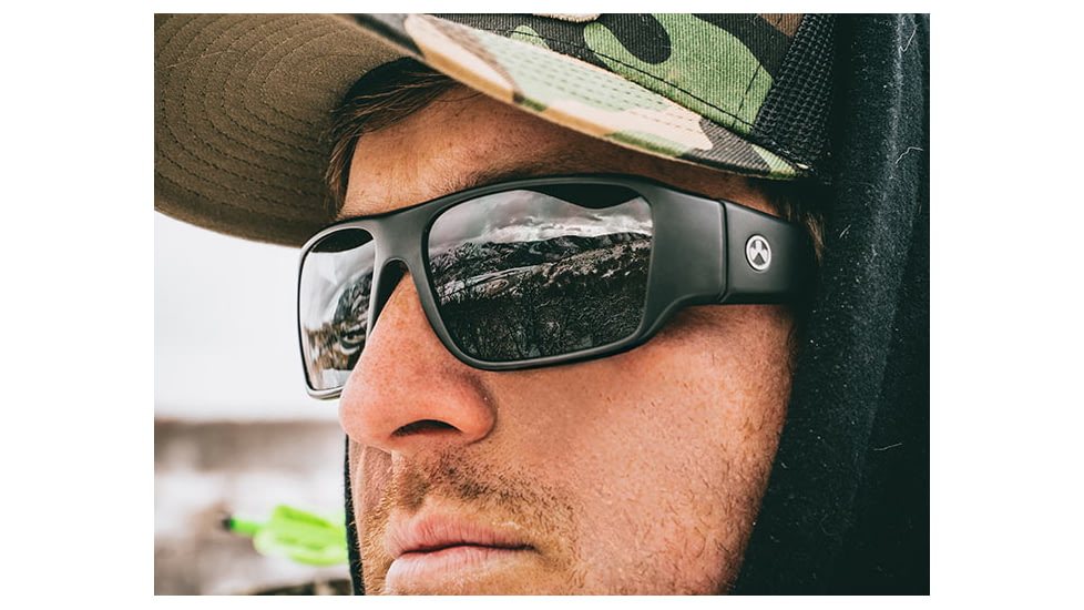 Magpul Industries Rift Shooting Glasses, Black Frame, Gray Lens, MAG1126-0-001-1100