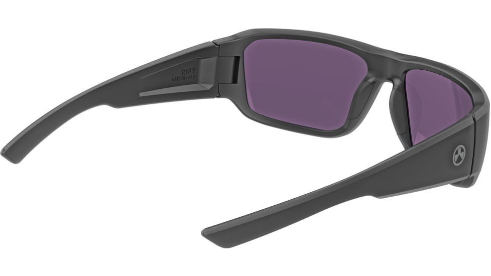 Magpul Industries Rift Shooting Glasses, Black Frame, Violet Lens/Green Mirror, MAG1126-1-001-4050