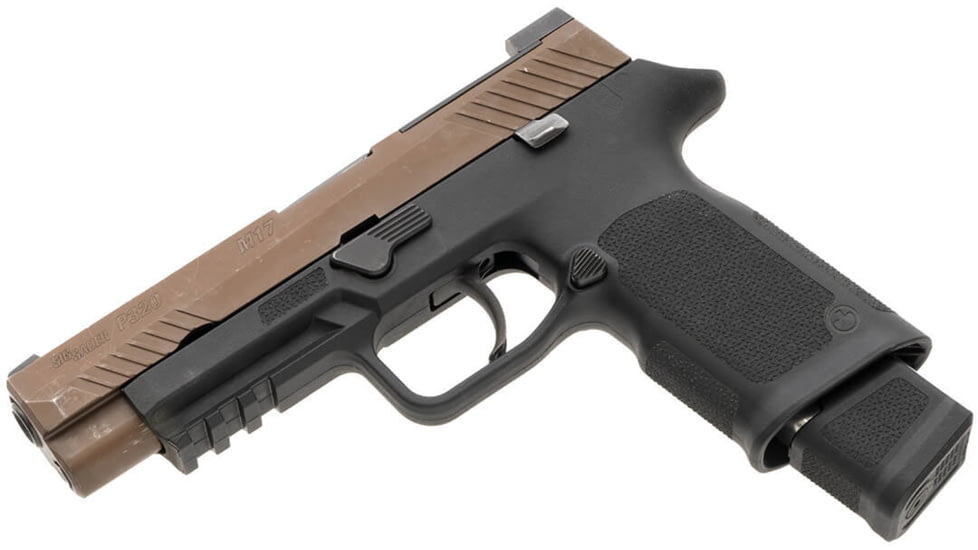 Magpul Industries SIG P320 9mm 21 Rounds Stainless Steel/Polymer Pistol Magazine, Silver/Black, 21, MAG1465-SST