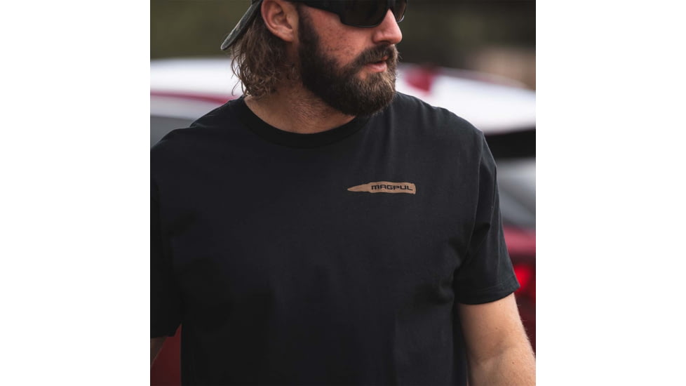 Magpul Industries Smooth &amp; Mild Short Sleeve T-Shirt - Mens, Black, Small, MAG1267001S