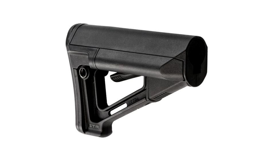 Magpul Industries STR Rifle Stock w/Storage, Fits AR-15/M4, Mil-Spec, Black MPIMAG470BLK
