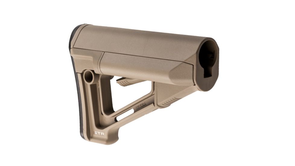 Magpul Industries STR Rifle Stock w/Storage, Fits AR-15/M4, Mil-Spec, Flat Dark Earth MPIMAG470FDE
