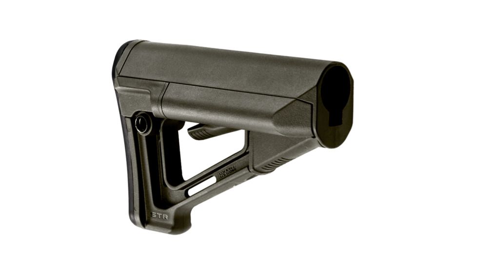 Magpul Industries STR Rifle Stock w/Storage, Fits AR-15/M4, Mil-Spec, OD Green MPIMAG470OD