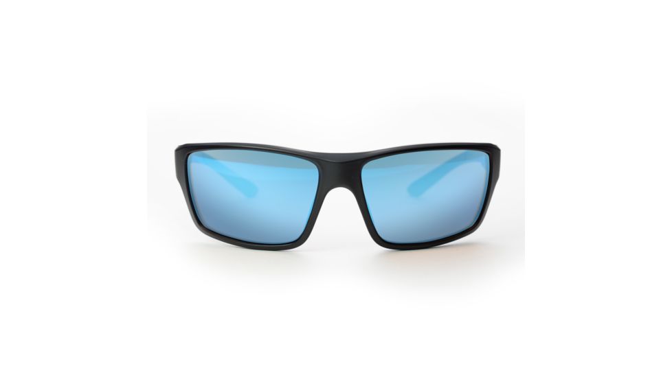 Magpul Industries Summit Sunglasses w/Polycarbonate Lens, Matte Black Frame, Rose Lens w/ Blue Lens Mirror,  250-028-021