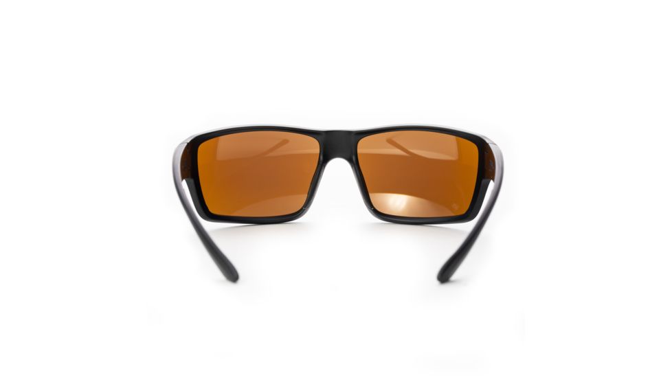 Magpul Industries Summit Sunglasses w/Polycarbonate Lens, Matte Black Frame, Bronze Lens w/ Blue Lens Mirror 250-028-022