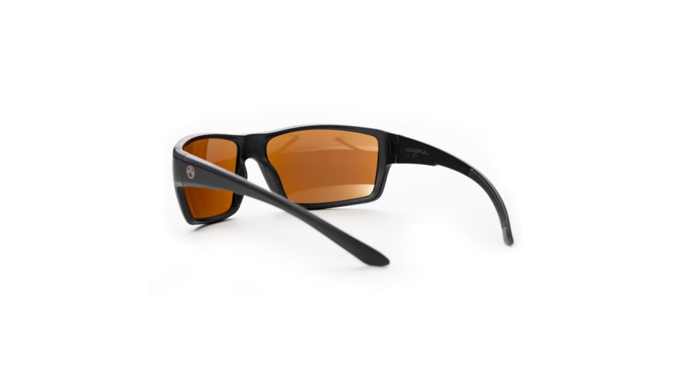 Magpul Industries Summit Sunglasses w/Polycarbonate Lens, Matte Black Frame, Bronze Lens w/ Blue Lens Mirror 250-028-022