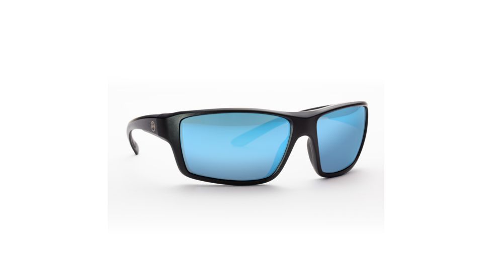 Magpul Industries Summit Sunglasses w/Polycarbonate Lens, Matte Black Frame, Bronze Lens w/ Blue Lens Mirror 250-028-022