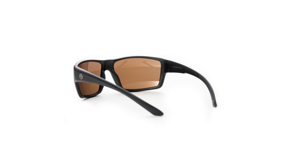 Magpul Industries Summit Sunglasses w/Polycarbonate Lens, Matte Black Frame, Bronze Lens w/ Gold Lens Mirror 250-028-023