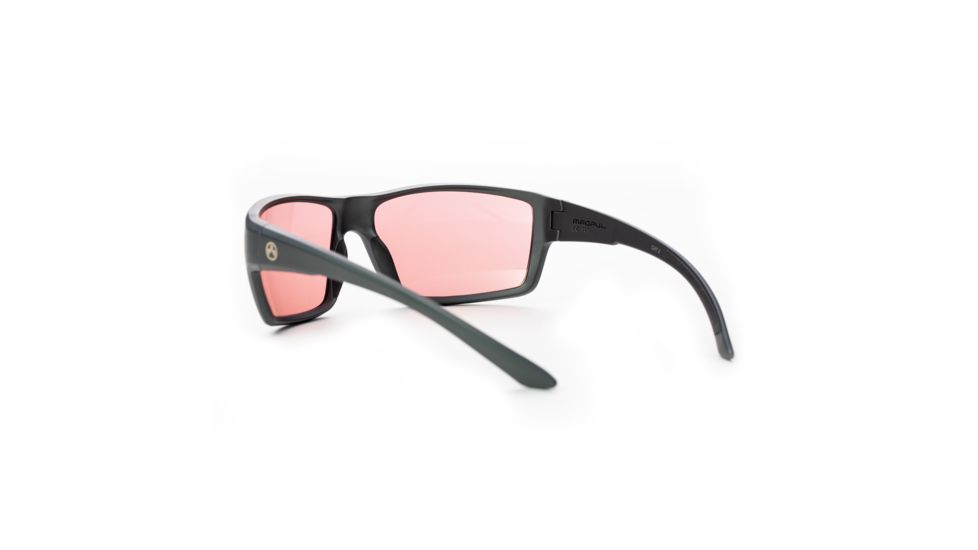 Magpul Industries Summit Sunglasses w/Polycarbonate Lens, Matte Gray Frame, Rose Lens 250-028-024