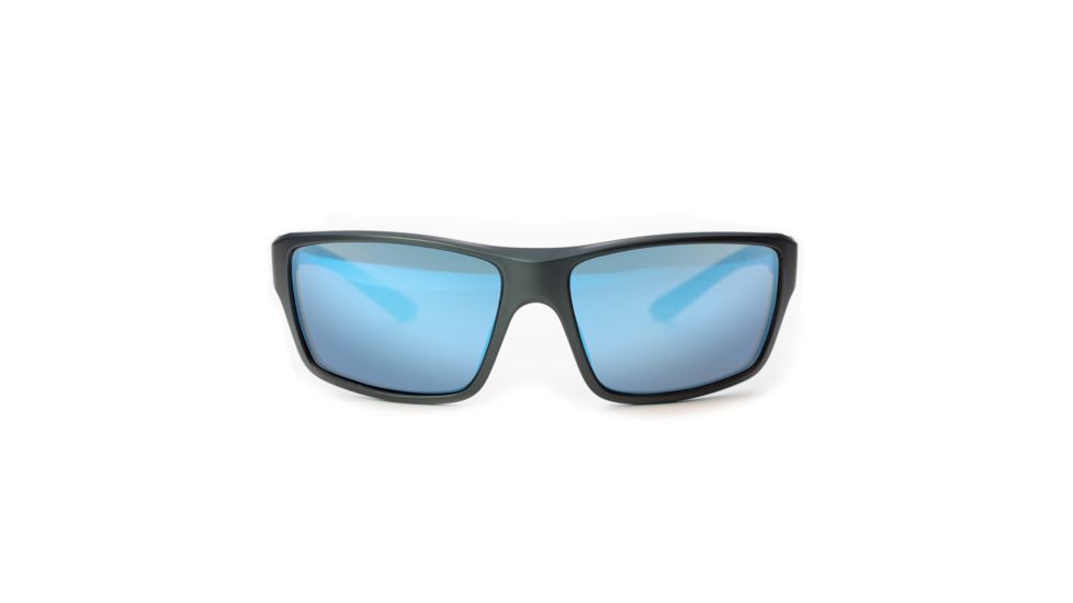 Magpul Industries Summit Sunglasses w/Polycarbonate Lens, Matte Gray Frame, Rose Lens w/ Blue Lens Mirror, P 250-028-025