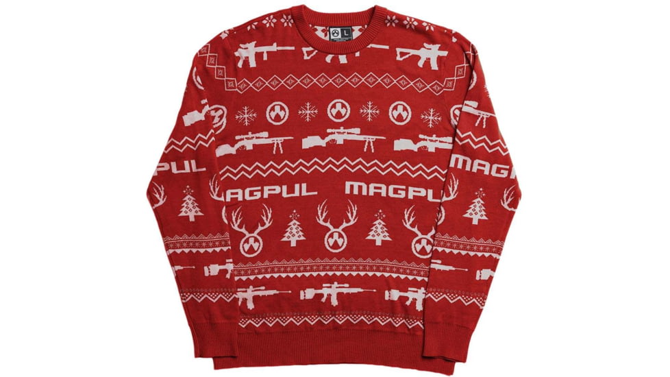 Magpul Industries Ugly Christmas Sweater, Red, Extra Large, MAG1198-610-XL