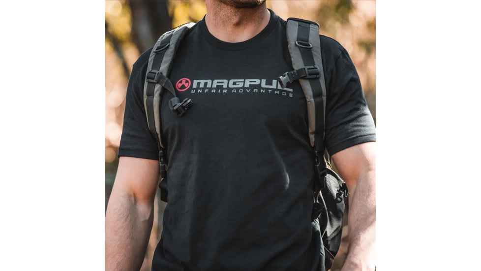 Magpul Industries Unfair Advatange Graphic T-Shirts - Mens, Black Cotton/Polyester Short Sleeve, Medium, MAG1399-001-M