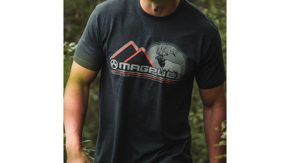 Magpul Industries Wapiti Short Sleeve Shirt - Mens, Charcoal Heather, Small, MAG1234-011-S