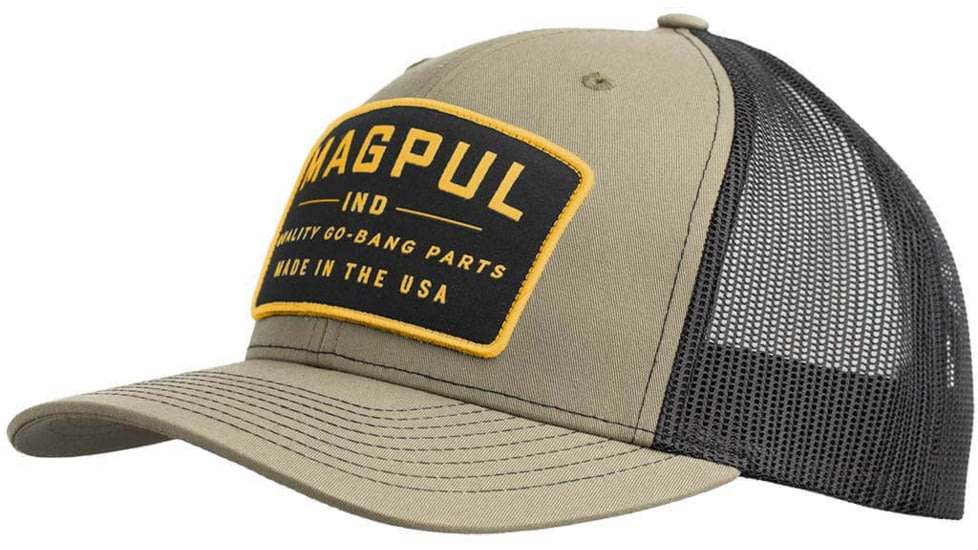 Magpul Industries Go Bang Trucker Sports Cap - Mens,  One Size, Olive, MAG1102-314