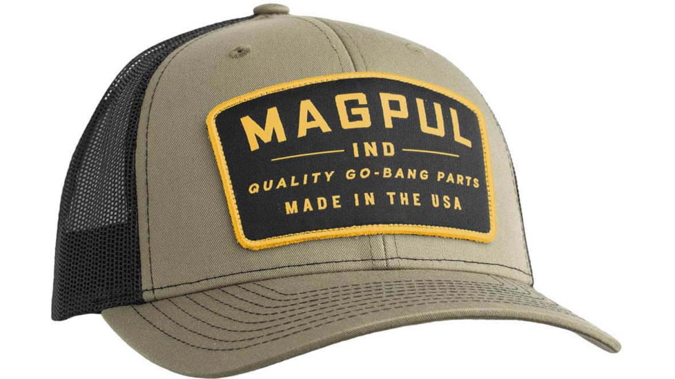 Magpul MAG1102-314 Go Bang Trucker Hat OD Green/Black Adjustable Snapback OSFA S