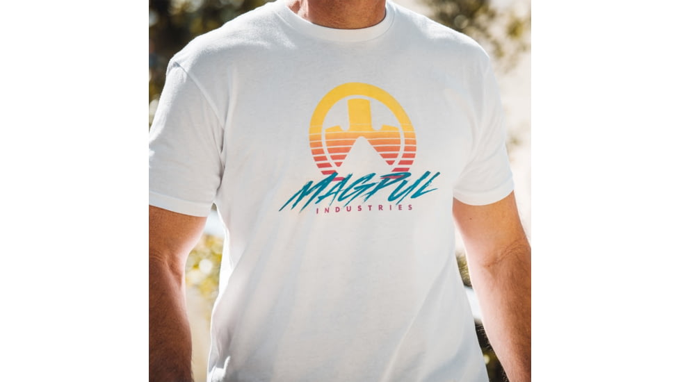 Magpul Industries Brenten CVC T-Shirt, Men's, White, Large, MAG1134-100-L