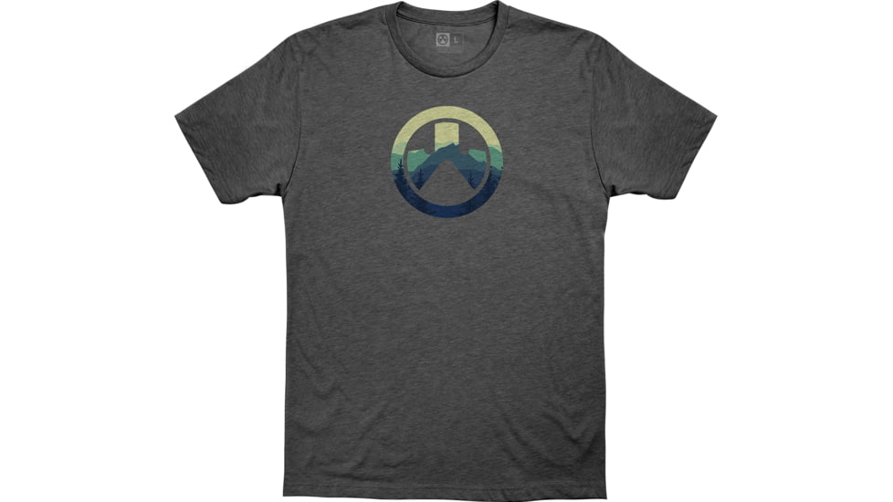 Magpul Industries Cascade Icon Logo CVC T-Shirt, Large, Charcoal Heather, MAG1136-011-L