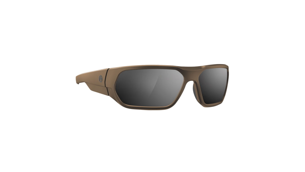 USED Magpul Industries Radius Shooting Glasses, Gray/Silver Mirror Polycarbonate Flat Dark Earth, MAG1145-1-245-1110, EDEMO1