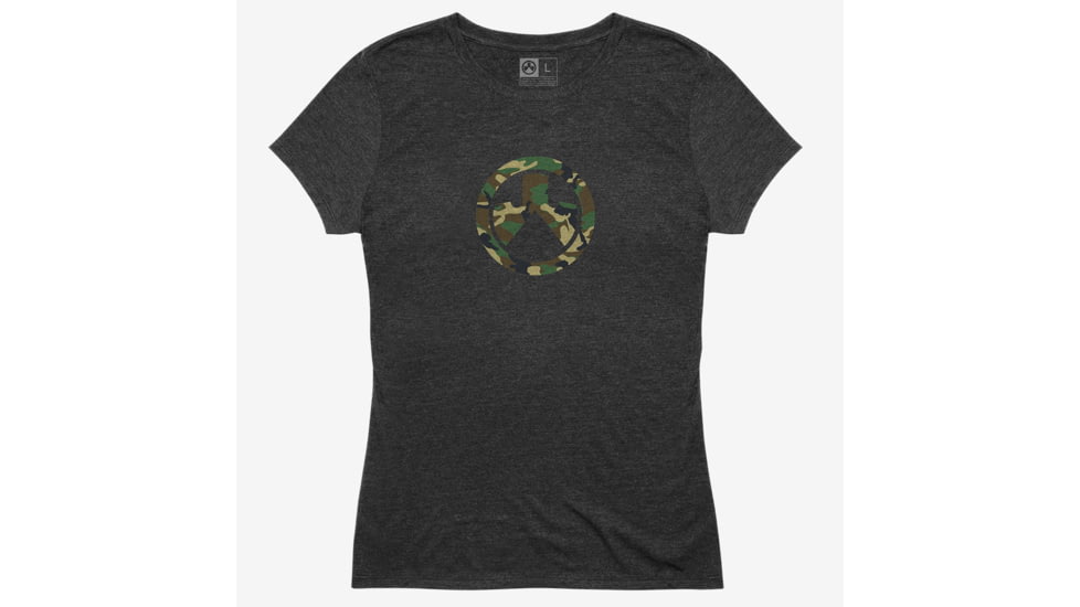 Magpul Industries Woodland Camo Icon Tri-Blend T-Shirt - Women's, 2XL, Charcoal Heather, MAG1171-011-2XL