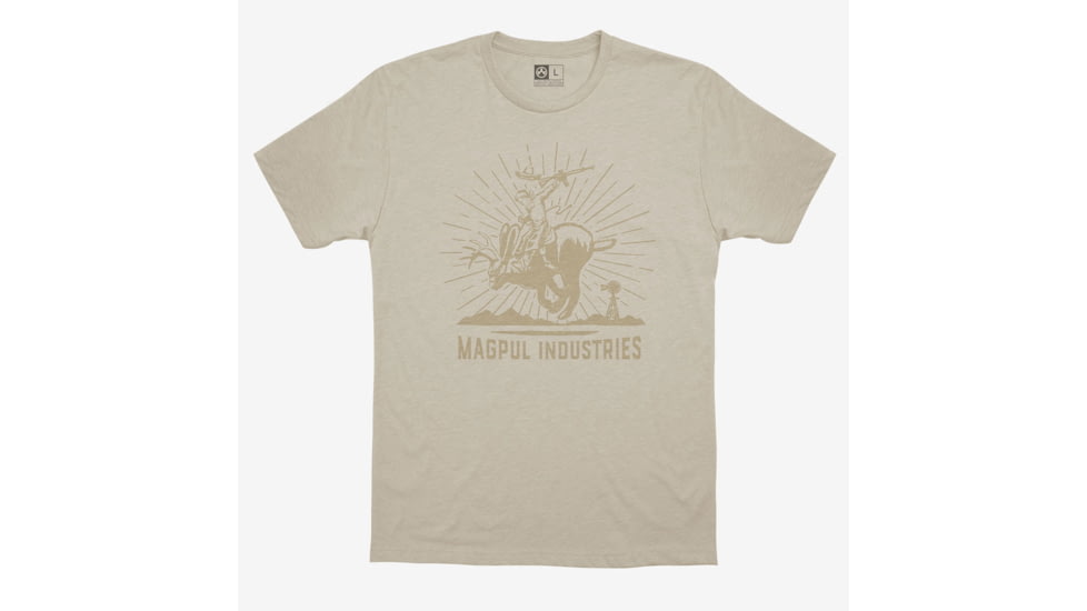 Magpul Industries Jackalope Rodeo CVC T-Shirt, Medium, Bone, MAG1173-271-M