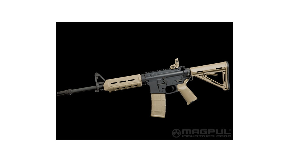 Magpul Industries MAG418/419/440 MOE AR-15 Handguard, Carbine Length, 7.12 inch, Flat Dark Earth, MAG440FDE
